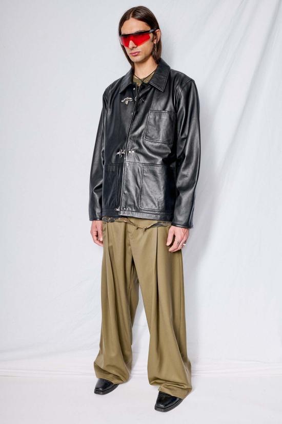  어셈블리 뉴욕 코트 어셈블리 블랙 가죽 파이어맨 필드 - ASSEMBLY NEW YORK