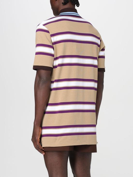 25FW 구찌 스트라이프 코튼 폴로 티셔츠  824338XJG78 9040 Multicolor - GUCCI