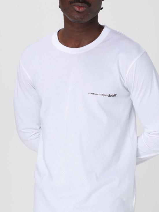 25FW 꼼데가르송 긴팔 티셔츠 FOT026S25 3 White - COMME DES GARCONS