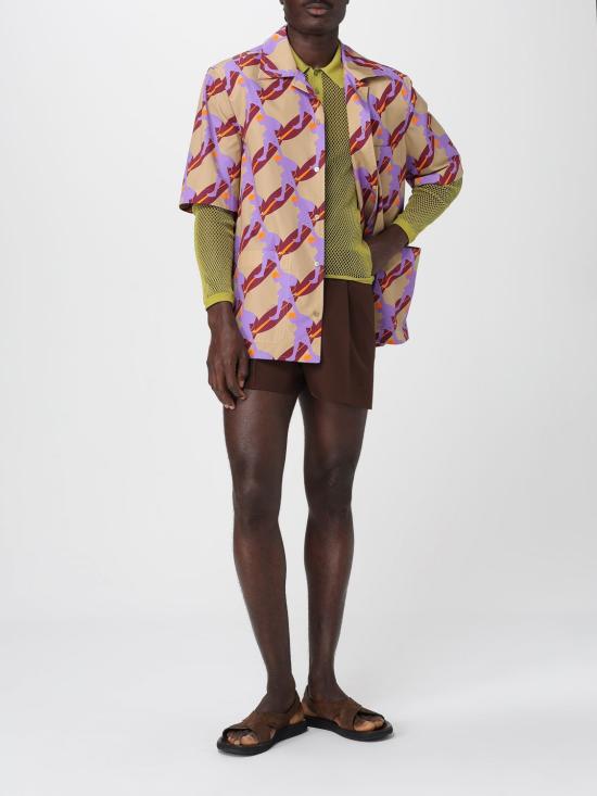 25FW 구찌 프린트 라이트 코튼 포플린 셔츠  821498Z7AMZ 2040 Beige - GUCCI