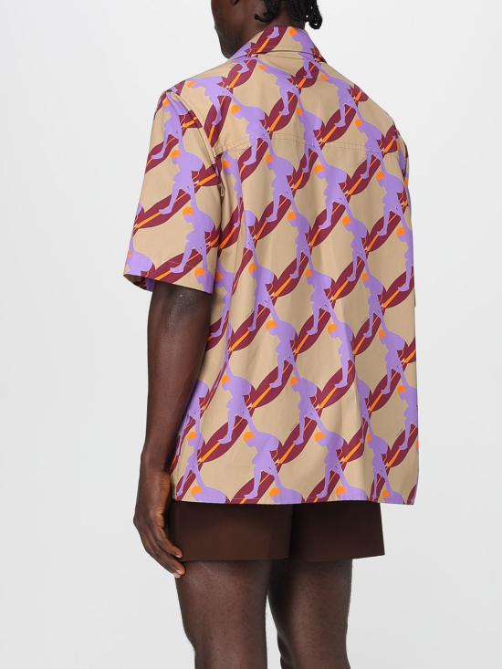 25FW 구찌 프린트 라이트 코튼 포플린 셔츠  821498Z7AMZ 2040 Beige - GUCCI