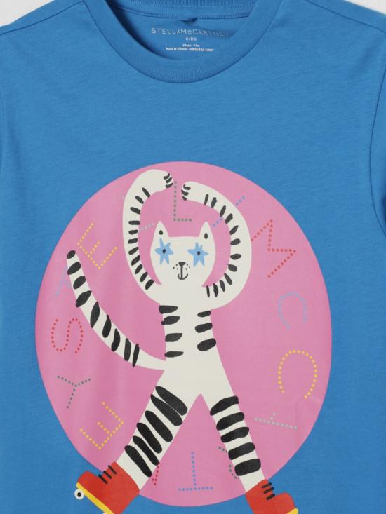 25FW [키즈] 스텔라 맥카트니 티셔츠 TW8B41Z0434 612 Gnawed Blue - STELLA MCCARTNEY
