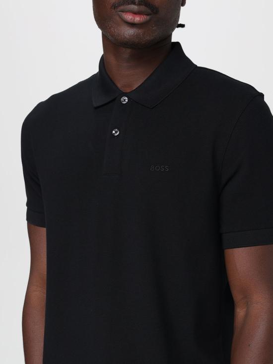 25FW 보스 폴로 티셔츠 50468362 001 Black - BOSS