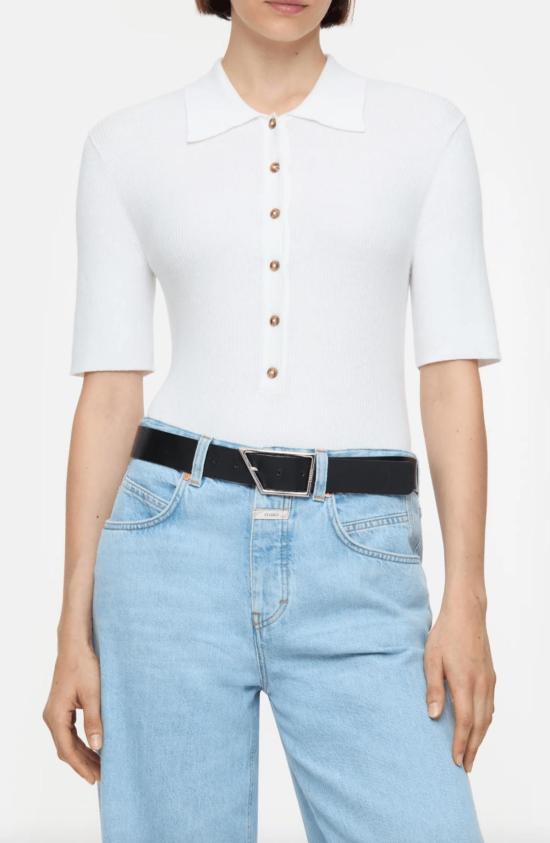  클로즈드 반팔 티셔츠 닫힌 폴로 반팔 상의 - CLOSED