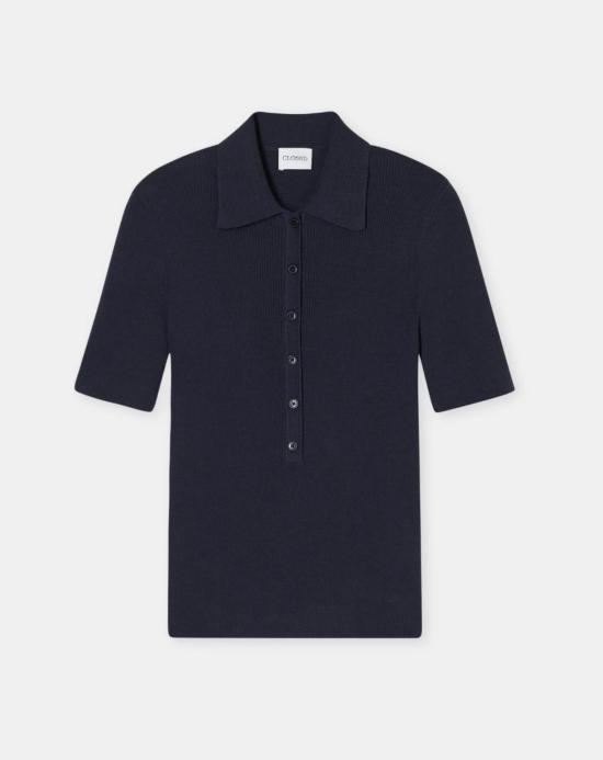  클로즈드 반팔 티셔츠 닫힌 폴로 반팔 상의 - CLOSED