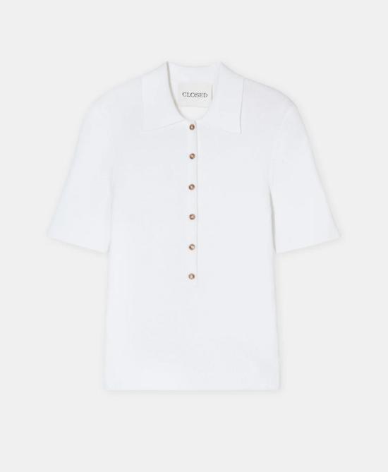  클로즈드 반팔 티셔츠 닫힌 폴로 반팔 상의 - CLOSED
