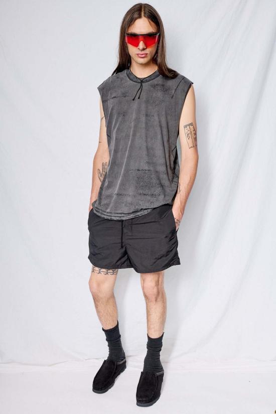  어셈블리 뉴욕 숏팬츠 어셈블리 블랙 타슬란 캠프 숏 - ASSEMBLY NEW YORK