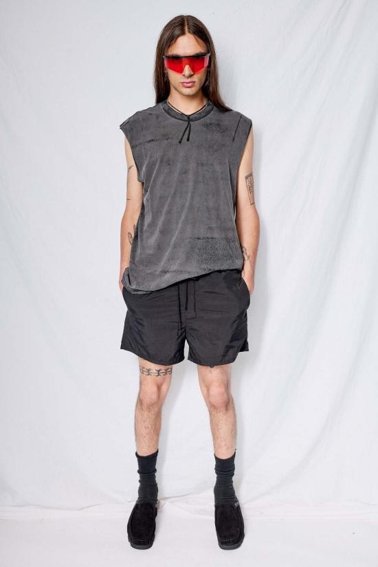  어셈블리 뉴욕 숏팬츠 어셈블리 블랙 타슬란 캠프 숏 - ASSEMBLY NEW YORK