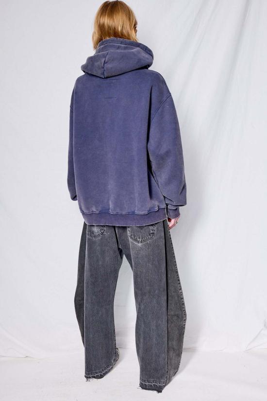  어셈블리 뉴욕 터틀넥 어셈블리 페이디드 블루 후드 티셔츠 - ASSEMBLY NEW YORK