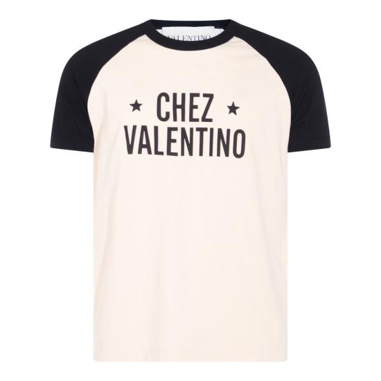 25FW 발렌티노 가라바니 반팔 티셔츠 7V3MG17DAYCQT3 BUTTER