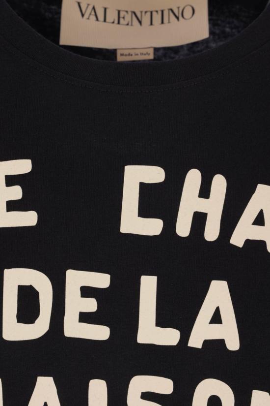 25FW 발렌티노 가라바니 반팔 티셔츠 7V3MG16PB329RA Black - VALENTINO GARAVANI