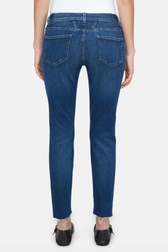  클로즈드 데님 팬츠 베이커 디스트레스드 앵클 진 미드 블루 - CLOSED