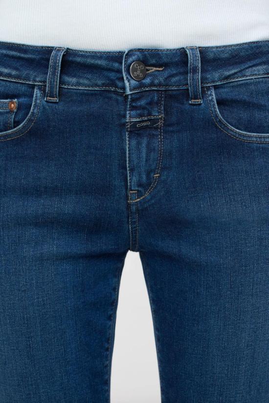  클로즈드 데님 팬츠 베이커 디스트레스드 앵클 진 미드 블루 - CLOSED