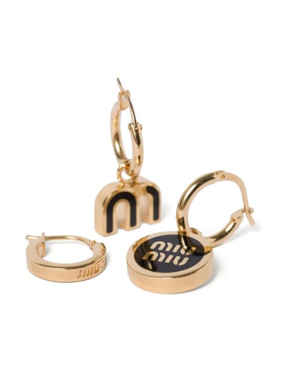 26FW 미우미우 이어링 5IO1022F6T F0002 NERO - MIU MIU