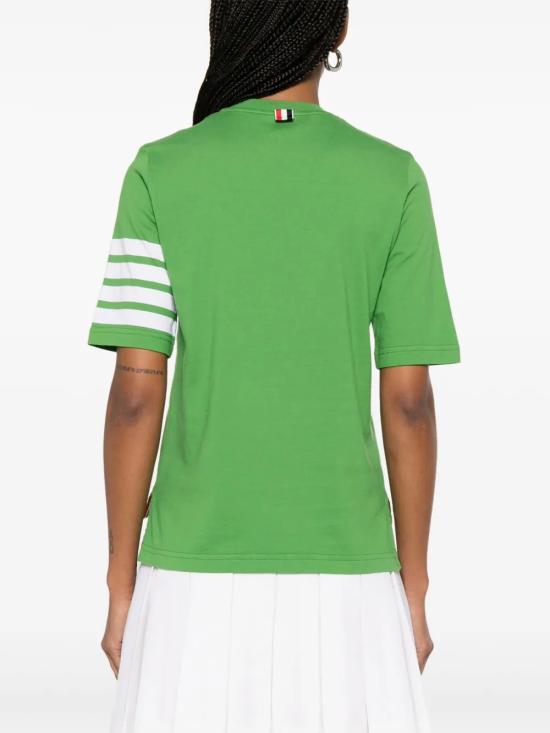 25FW 톰브라운 반팔 티셔츠 FJS102G07862 330 LT GREEN - THOM BROWNE