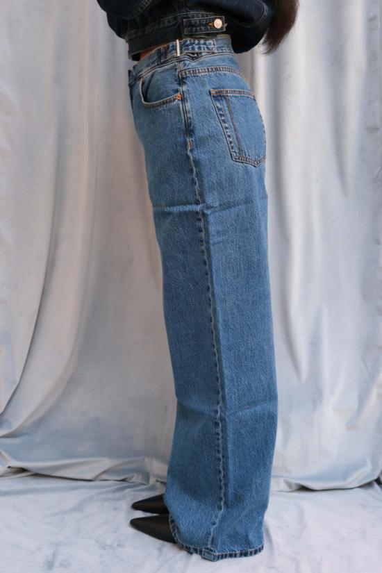  스틸히어 데님 팬츠 스틸 히어 뉴욕 버클 진 클래식 블루 - STILL HERE