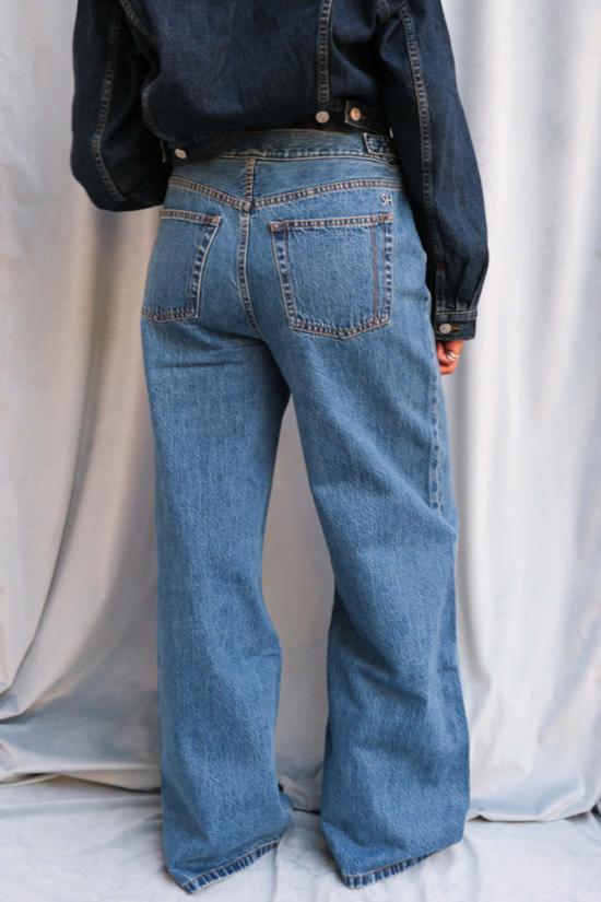  스틸히어 데님 팬츠 스틸 히어 뉴욕 버클 진 클래식 블루 - STILL HERE