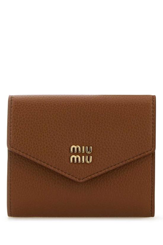 25SS 미우미우 반지갑 5MH040ADT7F0046 COGNAC DOM