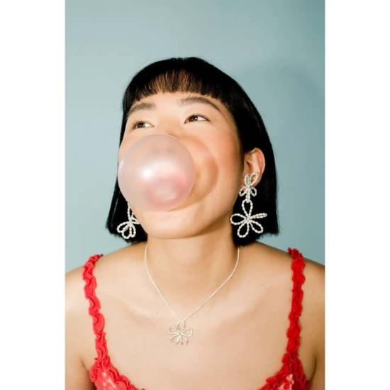  카라 유 목걸이/팬던트 플로라 체인 네크리스 실버