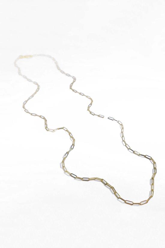  Talisman 목걸이/팬던트 탈리스만 스키니 링크드 페이퍼클립 체인 14k 골드