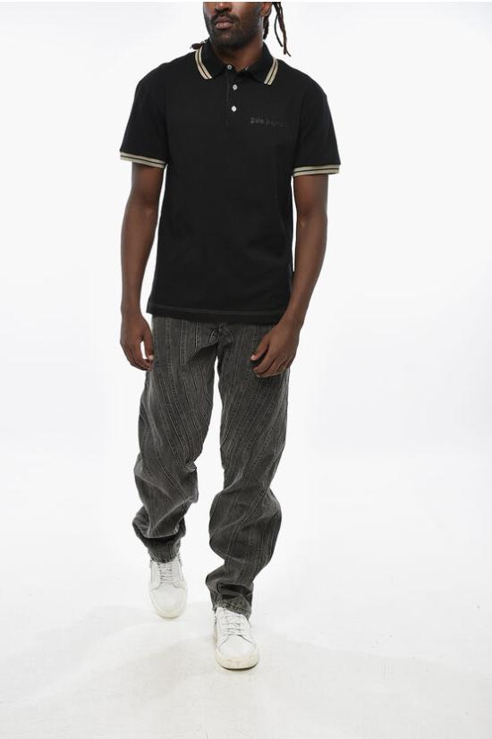  팜앤젤스 폴로 티셔츠 PMGB012S23FAB0010110 Black - PALM ANGELS
