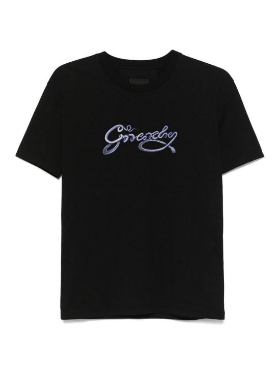  지방시 반팔 티셔츠 BW70EKP705001 Black