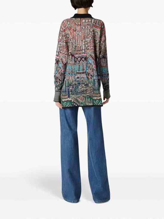  미소니 긴팔 티셔츠 DS24WN0DBK038JSM9EZ Multicolour - MISSONI