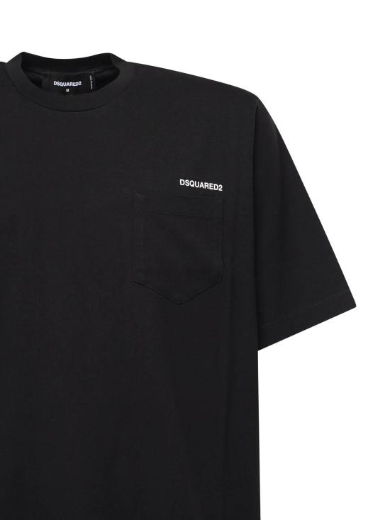 25FW 디스퀘어드2 반팔 티셔츠 S74GD1348D20020900 Black - DSQUARED2