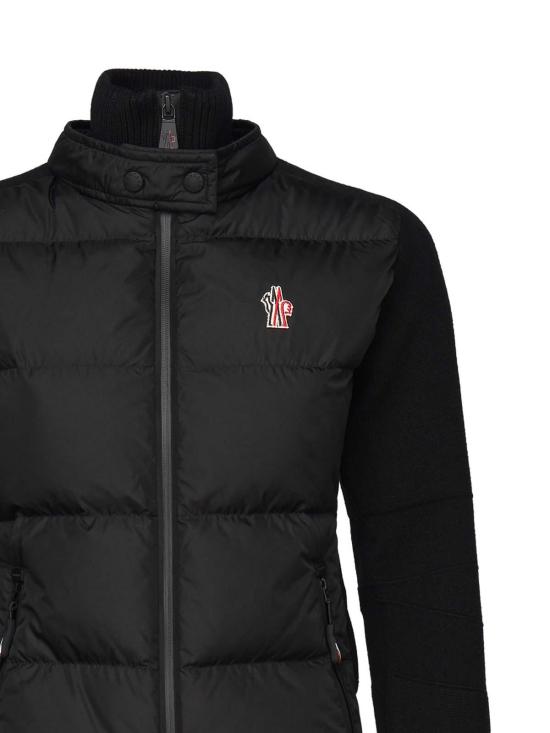  몽클레어 그레노블 로고 패치 집업 가디건  J20989B00004M1122999 Black - MONCLER
