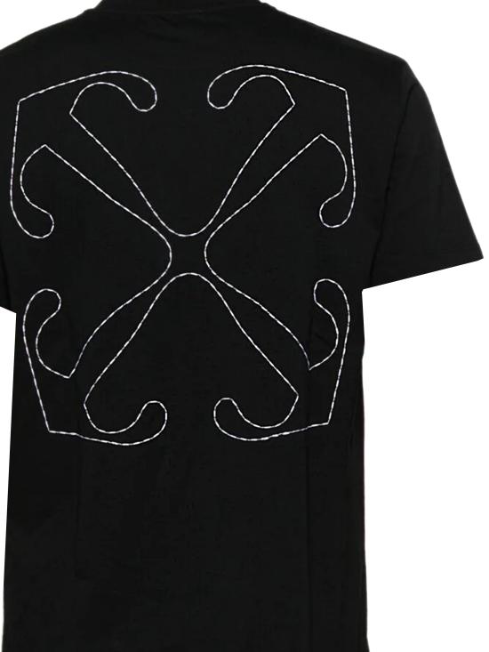 25FW 오프화이트 반팔 티셔츠 OMAA027C99JER01A 1001 BLACK WH - OFF WHITE