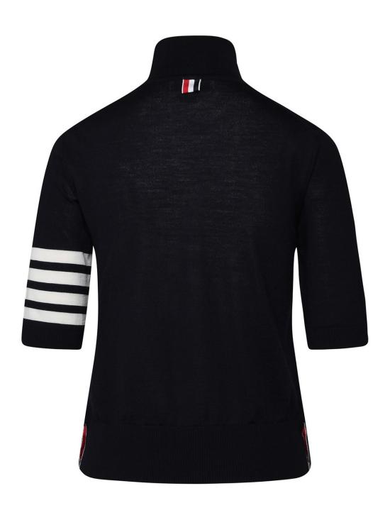  톰브라운 터틀넥 FKA434AY1014415 Dark Blue - THOM BROWNE