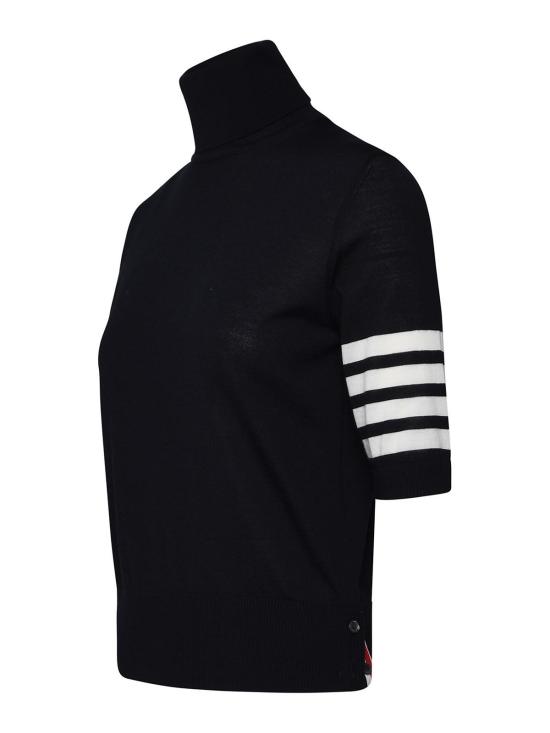  톰브라운 터틀넥 FKA434AY1014415 Dark Blue - THOM BROWNE