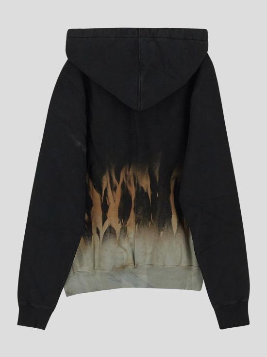 25FW 릭 오웬스 후드 티셔츠 DU02D2282FSUN0983 Black - RICK OWENS