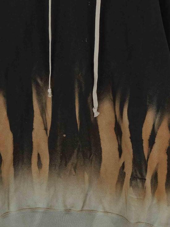 25FW 릭 오웬스 후드 티셔츠 DU02D2282FSUN0983 Black - RICK OWENS