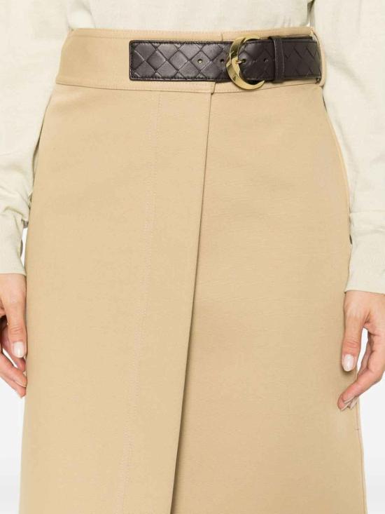  보테가베네타 미디 스커트 791599V0BT01434 Brown - BOTTEGA VENETA