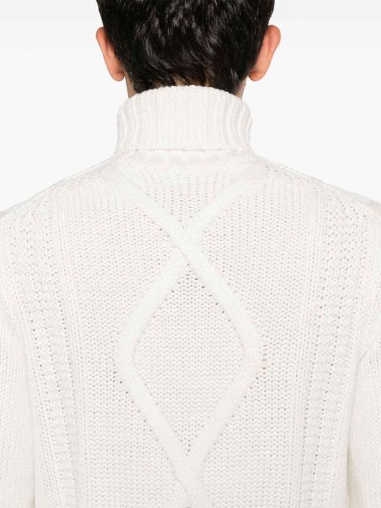 25FW 브루넬로 쿠치넬리 캐시미어 터틀 넥 스웨터 MA2300903C2723 White - BRUNELLO CUCINELLI