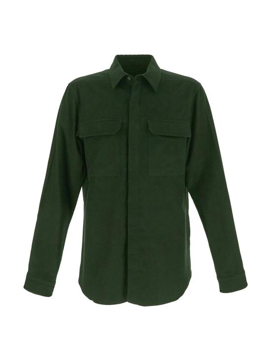 25FW 릭 오웬스 긴팔 셔츠 RU02D6291FL75 Dark Green