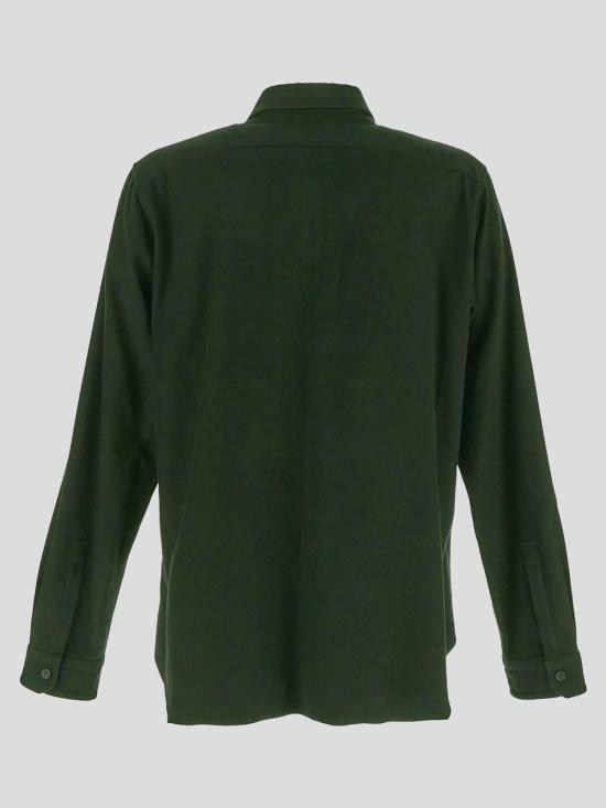 25FW 릭 오웬스 긴팔 셔츠 RU02D6291FL75 Dark Green - RICK OWENS