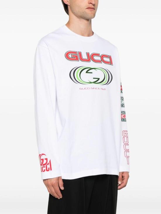  구찌 구찌 롱슬리브 티셔츠  784364XJGRB9074 White - GUCCI