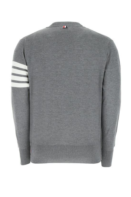 26SS 톰브라운 4바 서스테이너블 파인 메리노 울 클래식 가디건  MKC002AY1014 038 Grigio - THOM BROWNE