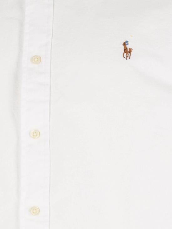 25FW 폴로 랄프로렌 컬러 포니 자수 커스텀 핏 버튼 다운 셔츠 710 792041 001 White - POLO RALPH LAUREN