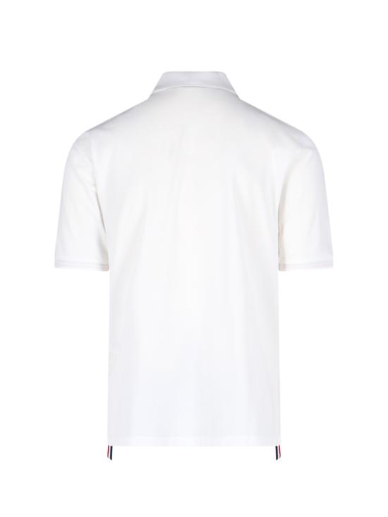 25FW 톰브라운 폴로 티셔츠 MJP022A 01455 100 White - THOM BROWNE