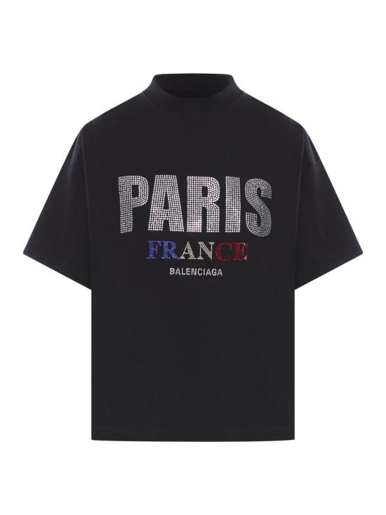 25SS 발렌시아가 긴팔 티셔츠 818431TRVL51000 BLACK Black