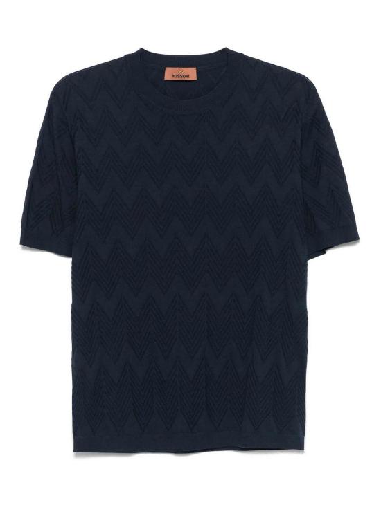 25SS 미소니 반팔 티셔츠 US25SL02BK043ZS72JF Dark Blue