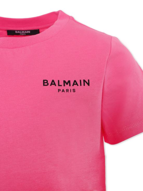 25FW [키즈] 발망 티셔츠 BX8P11 Z3186 51PNE PINK - BALMAIN