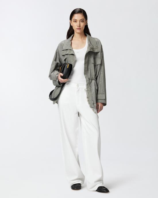 25SS 핑코 스트레이트 팬츠 104601A2DO Z04 White - PINKO