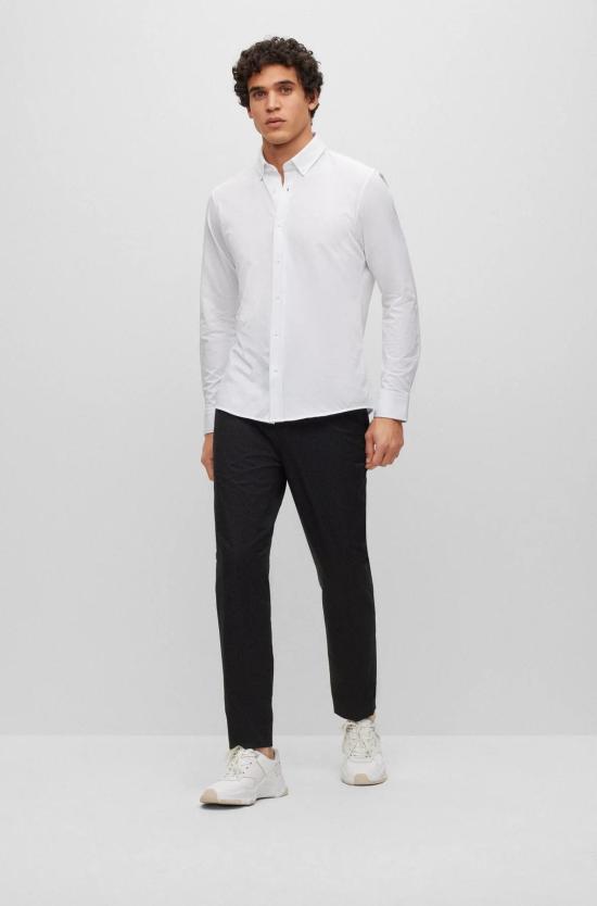 25FW 보스 긴팔 셔츠 50469378 10239284 01 100 White - BOSS