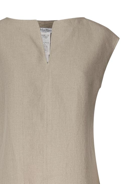 25SS 막스마라 민소매 티셔츠 2511191102600 001 Beige - MAX MARA