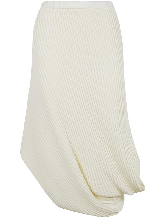 이세이 미야케 미디 스커트 IM56KG821 06 ASA WHITE - ISSEY MIYAKE