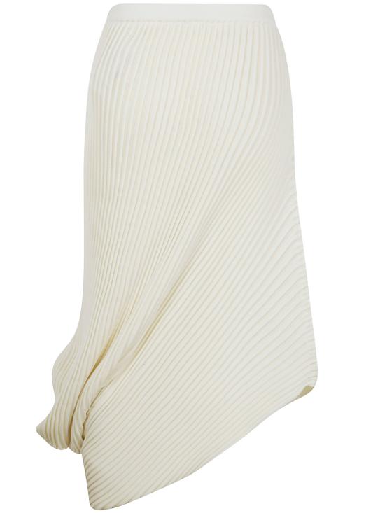  이세이 미야케 미디 스커트 IM56KG821 06 ASA WHITE - ISSEY MIYAKE